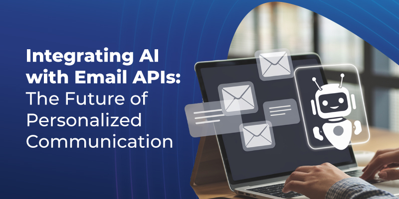 Image displaying how integrating AI with email APIs enhances personalized communication in future